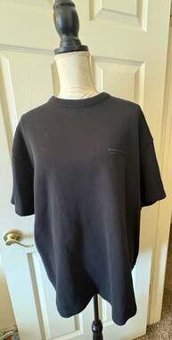 Cropp Jhaveadream Black Ribbed Short Sleeve T-Shirt